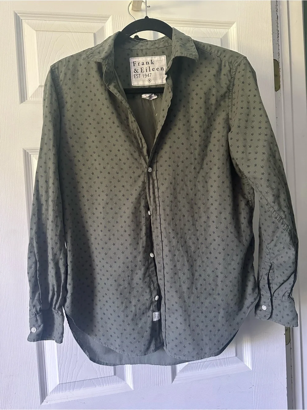 Frank & Eileen Olive Green Button-Down Shirt
